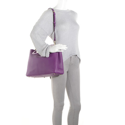 Christian Dior Calfskin Large Diorissimo Bag Purple 2 of 11