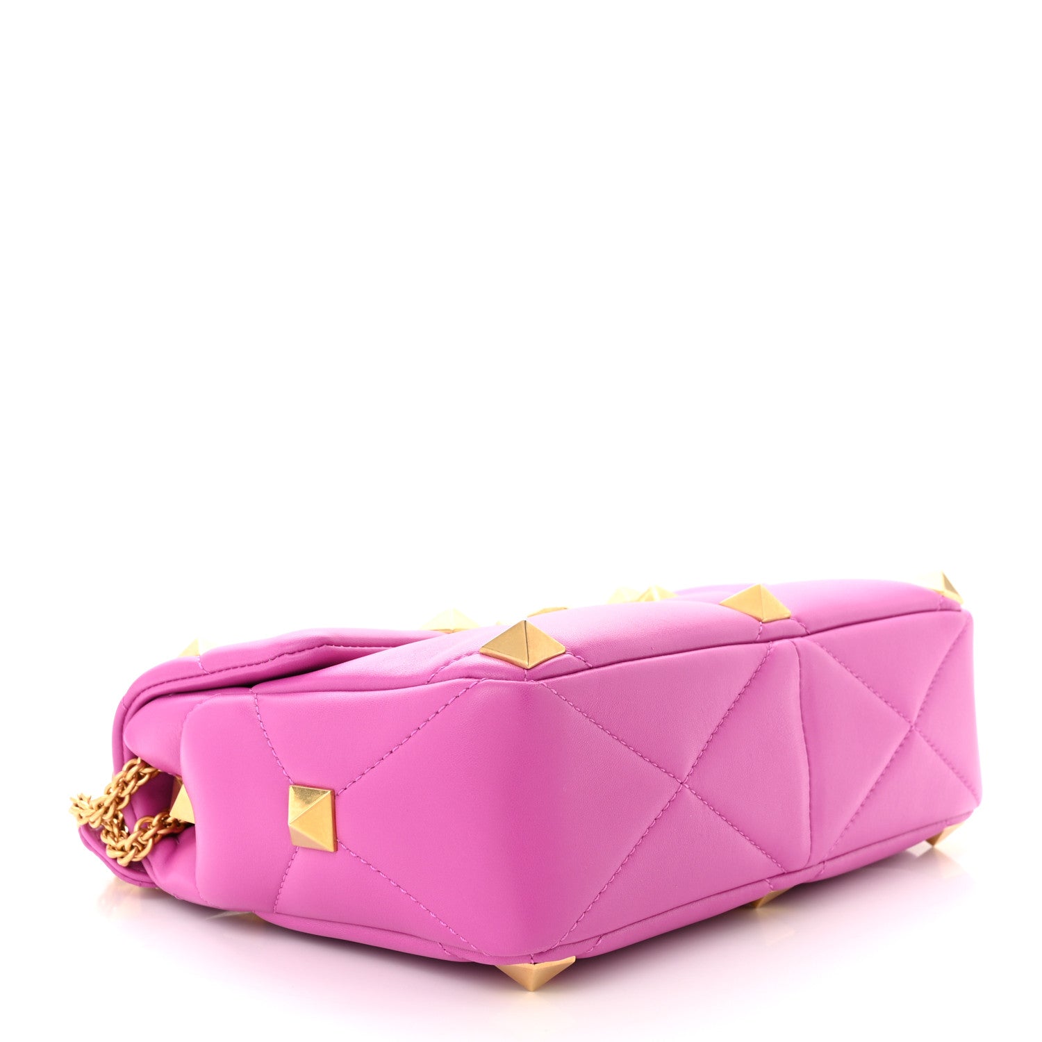 Valentino Garavani Nappa Large Roman Stud Shoulder Bag Radiant Orchid 4 of 10