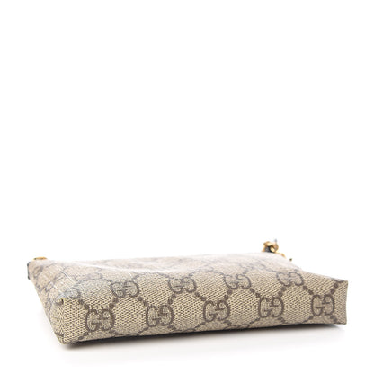 Gucci GG Supreme Monogram Mini Chain Bag Beige Black 4 of 8