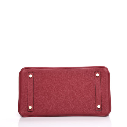Hermes Togo Birkin 30 Rouge Grenat 6 of 26