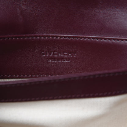 Givenchy Calfskin Duetto Crossbody Bag Burgundy Pink 6 of 7