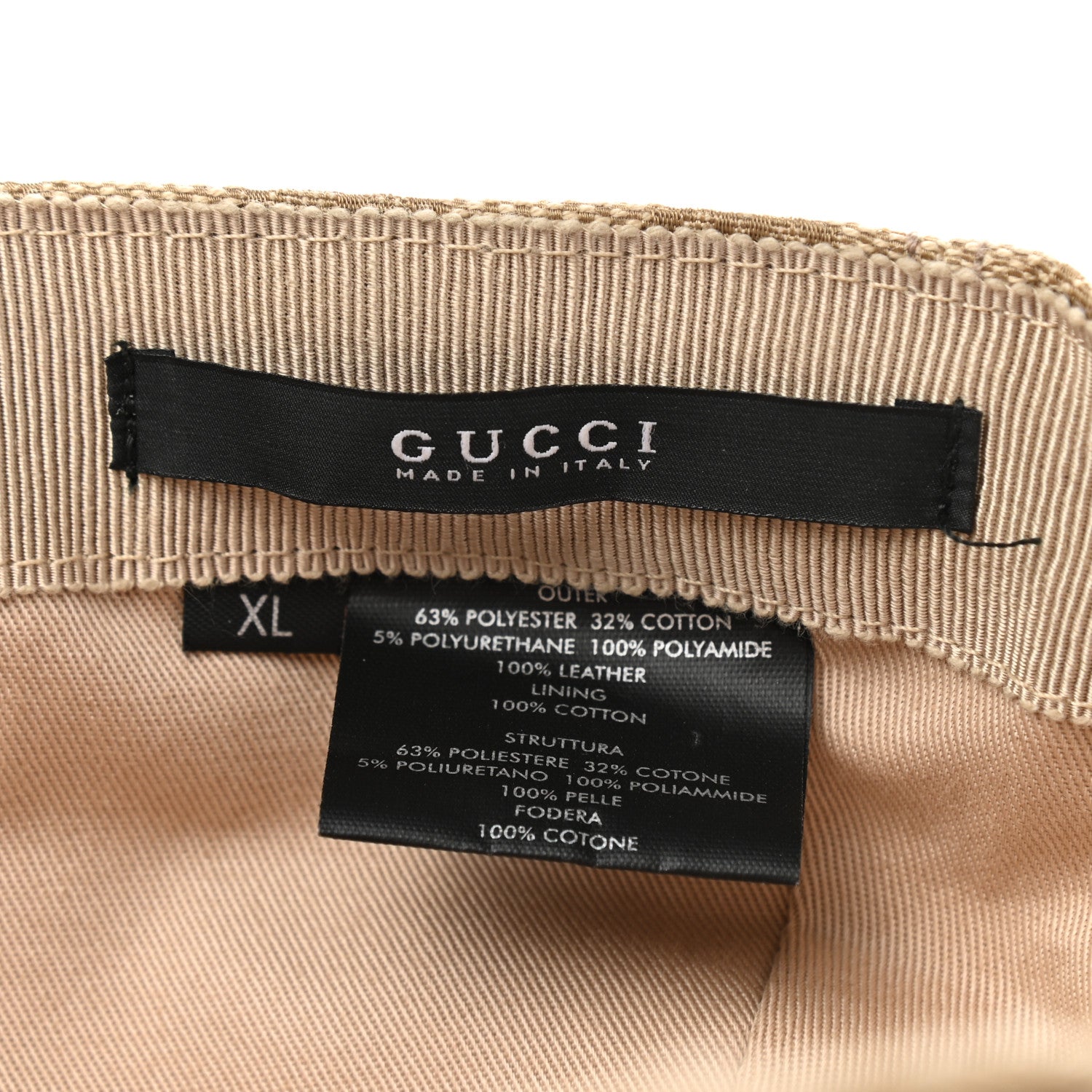 Gucci Monogram Web Baseball Hat XL Beige 9 of 10