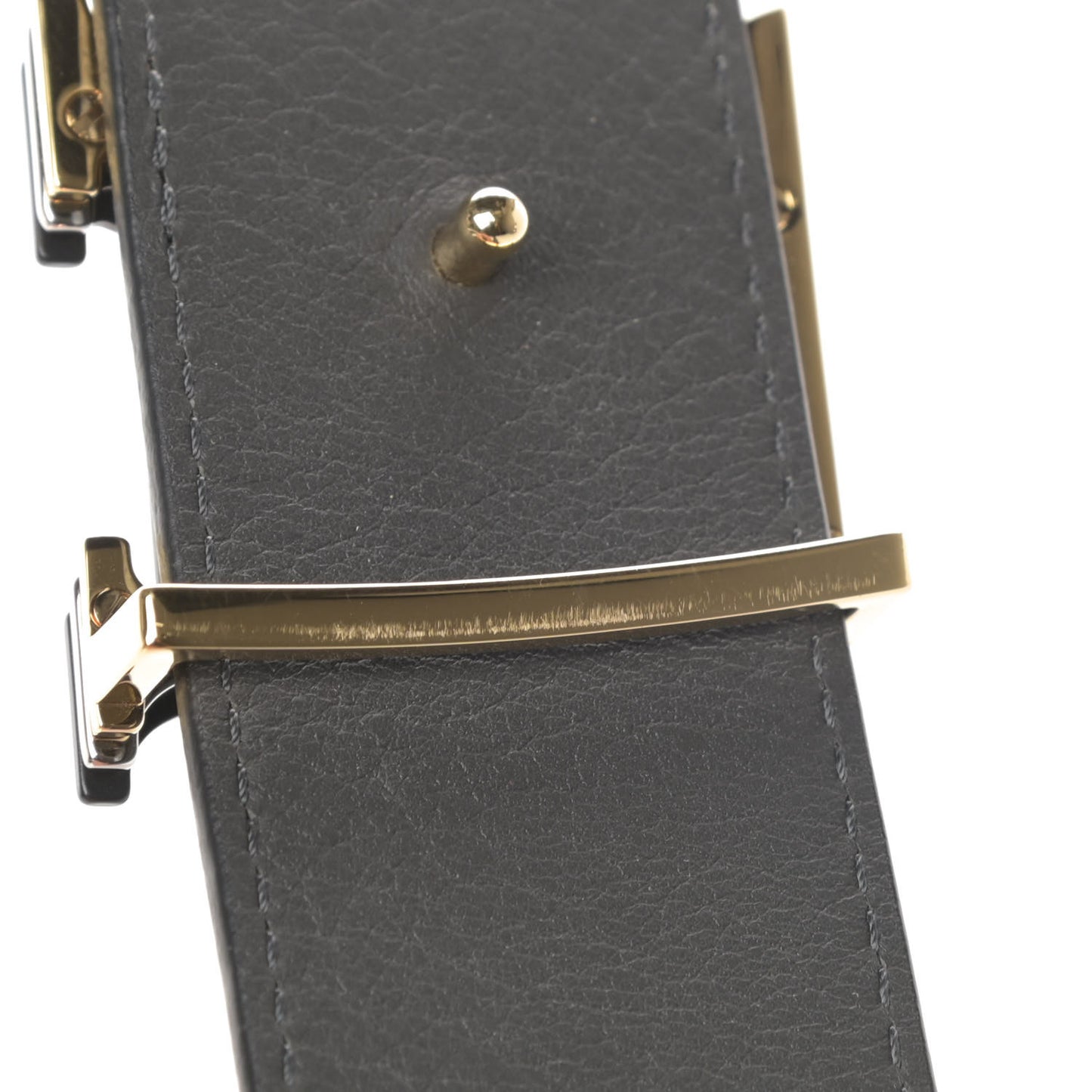 Calfskin 45mm LV Capucine Initiales Belt 90 36 Black