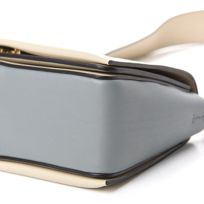 Celine Shiny Smooth Calfskin Medium Frame Shoulder Bag Grege Storm 7 of 9