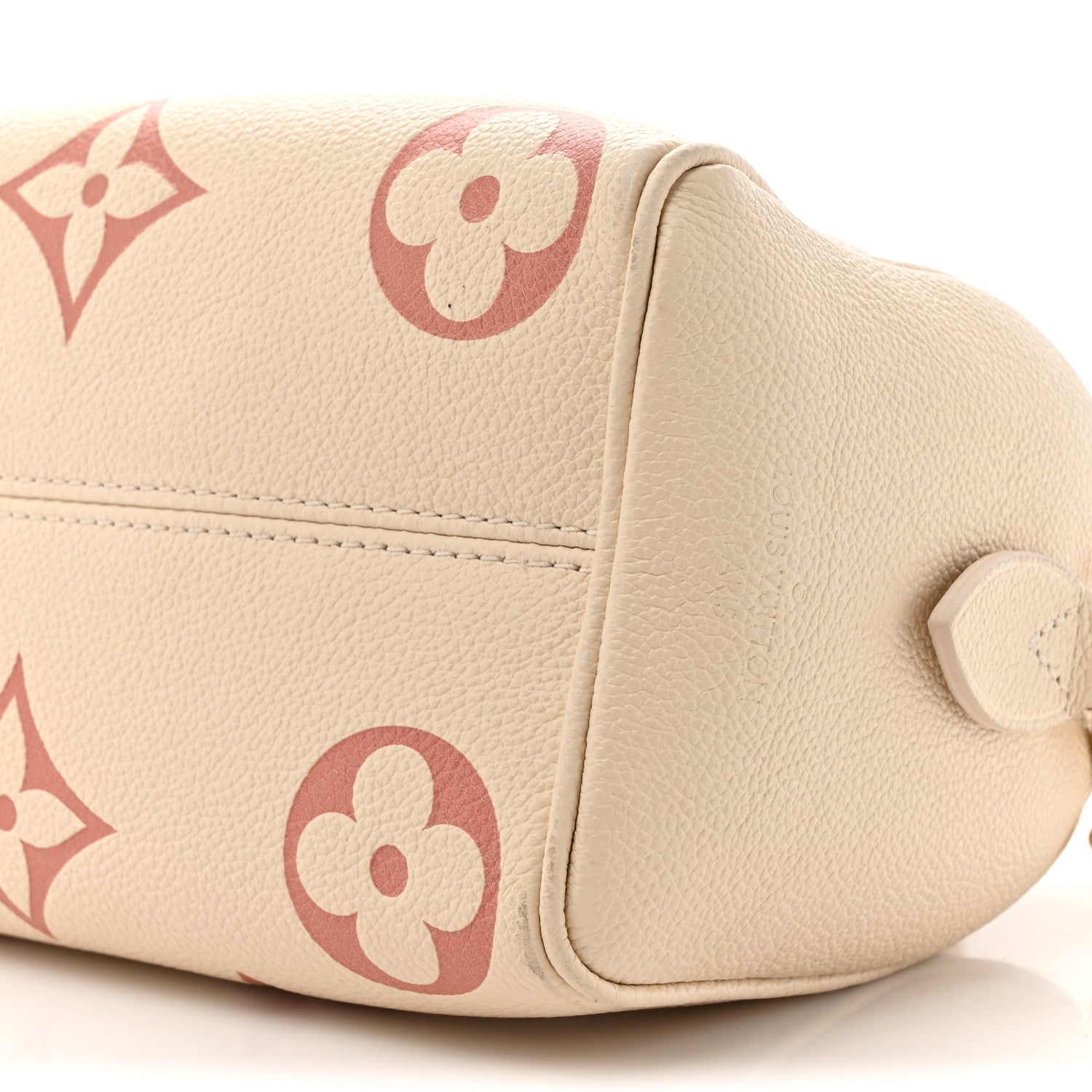 Louis Vuitton Empreinte Monogram Giant Speedy Bandouliere 20 Creme Rose Trianon 8 of 17