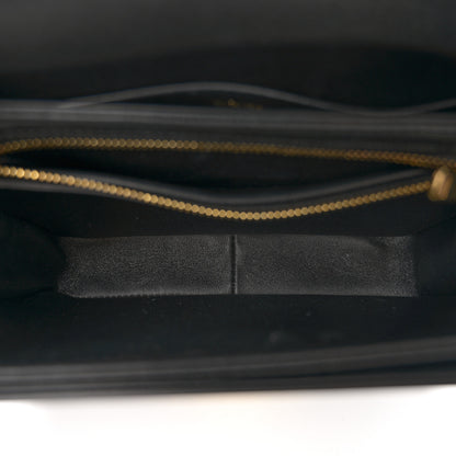 Celine Shiny Calfskin Teen Triomphe Black 5 of 12