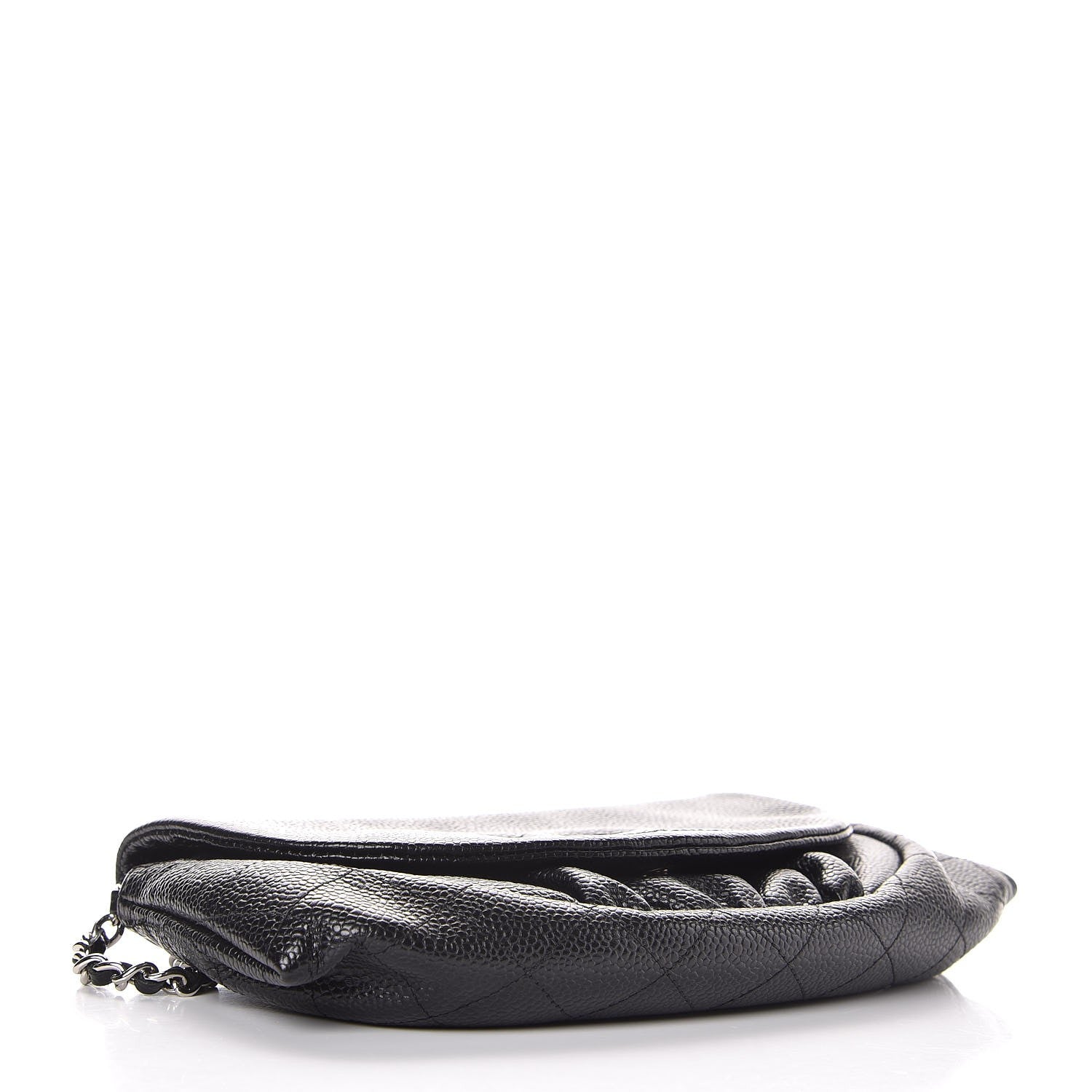 Chanel Caviar Half Moon Wallet On Chain WOC Black 4 of 9
