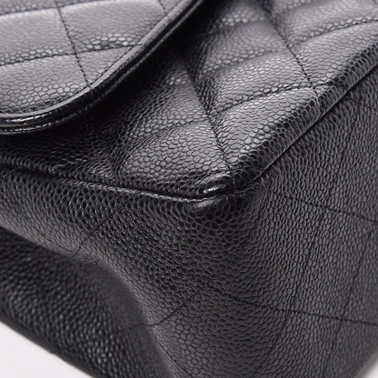 Chanel Caviar Quilted Jumbo Double Flap Black 13 of 19