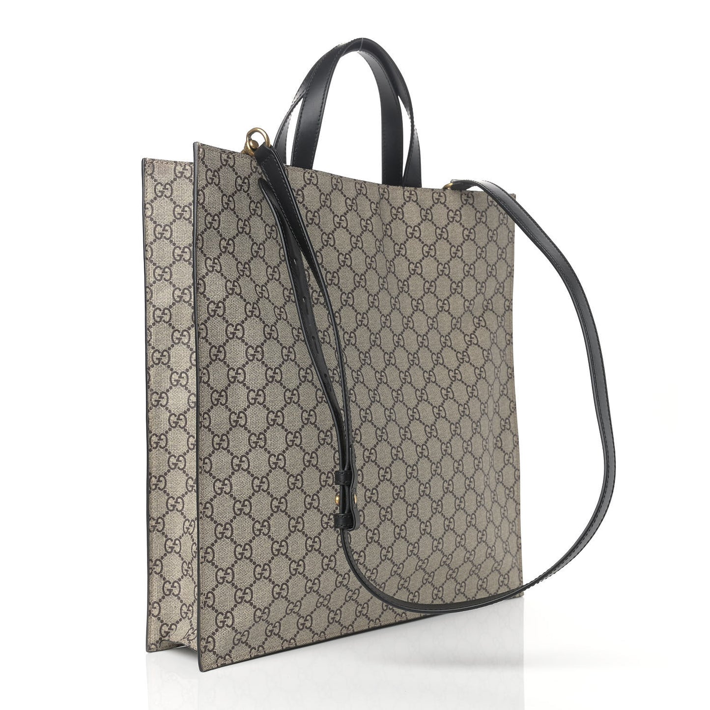 GG Supreme Monogram Angry Cat Vertical Tote