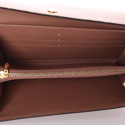 Louis Vuitton Vernis Sarah Wallet Rose Velours 9 of 13