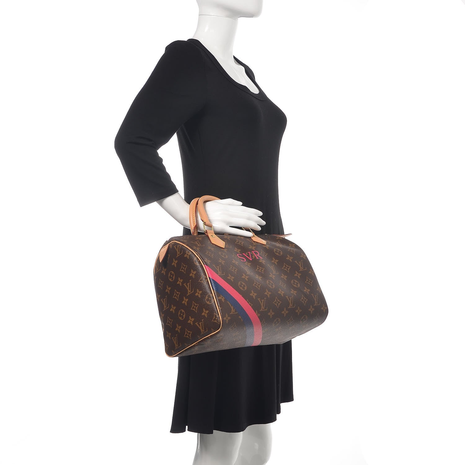 Louis Vuitton Monogram My LV Heritage Speedy 30 Fuchsia Violet 2 of 12