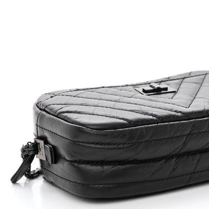 Chanel Aged Calfskin Chevron Mini Reissue Camera Case So Black 9 of 10