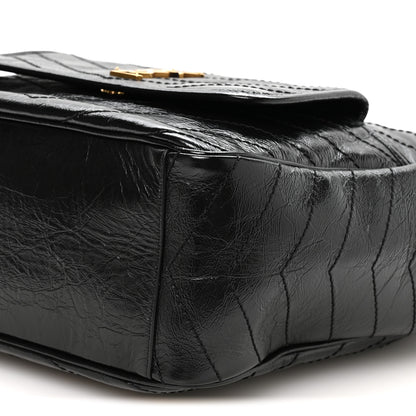 Saint Laurent Crinkled Calfskin Matelasse Monogram Niki Multipocket Shopping Tote Black 10 of 10