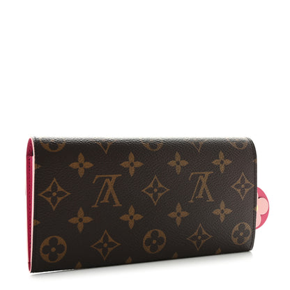 Louis Vuitton Monogram Bloom Flower Emilie Wallet 3 of 10