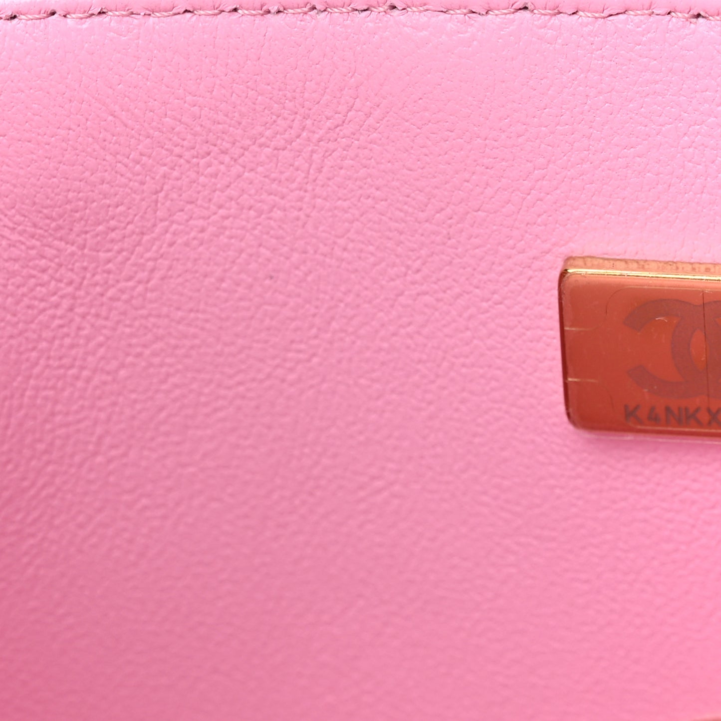 Lambskin Quilted Bi-Color Mini Top Handle Rectangular Flap Black Lilac