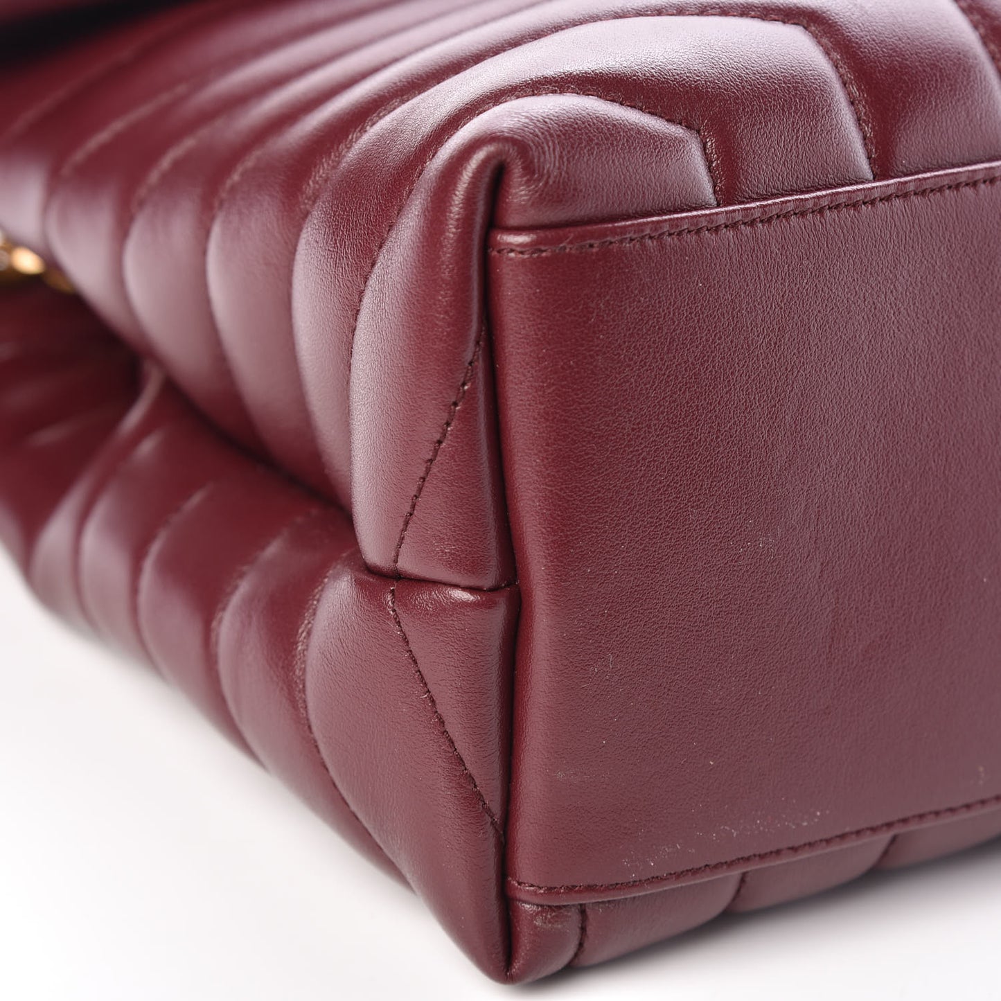 Calfskin Y Quilted Monogram Medium Loulou Chain Satchel Palissandre