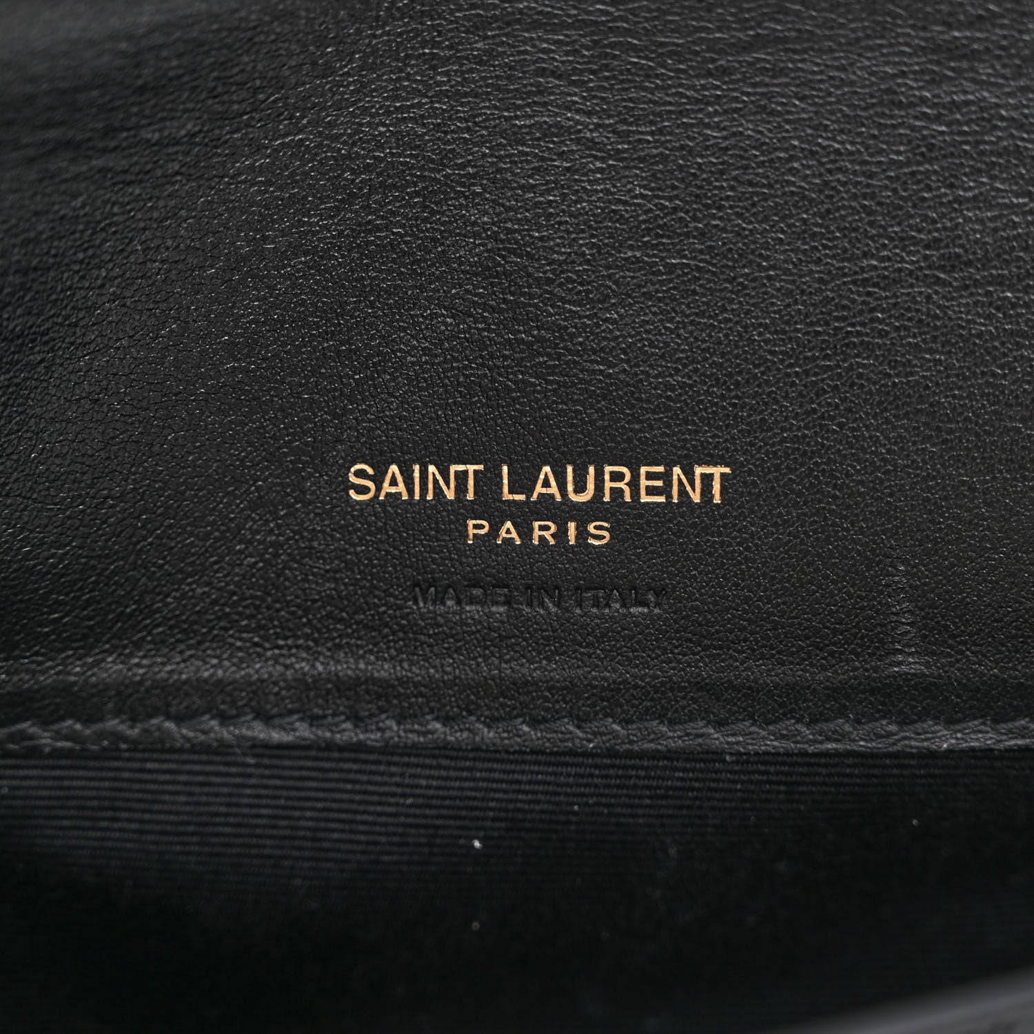 Saint Laurent Crocodile Embossed Monogram Phone Holder Crossbody Black 6 of 10