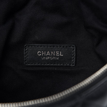 Chanel Grained Calfskin Quilted Waist Belt Bag Black 8 of 11
