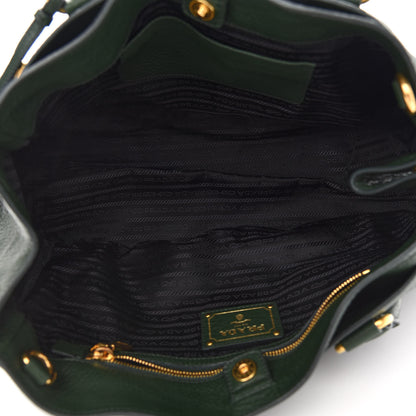 Prada Vitello Daino Tote Green 4 of 7