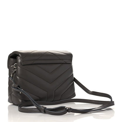 Saint Laurent Calfskin Y Quilted Monogram Toy Loulou Crossbody Bag Earth 3 of 10