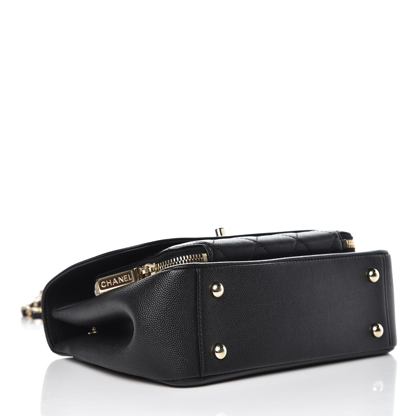 Caviar Quilted Small Business Affinity Flap Black