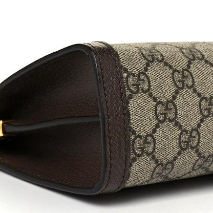 Gucci GG Supreme Monogram Web Small Ophidia Chain Shoulder Bag Brown 9 of 9
