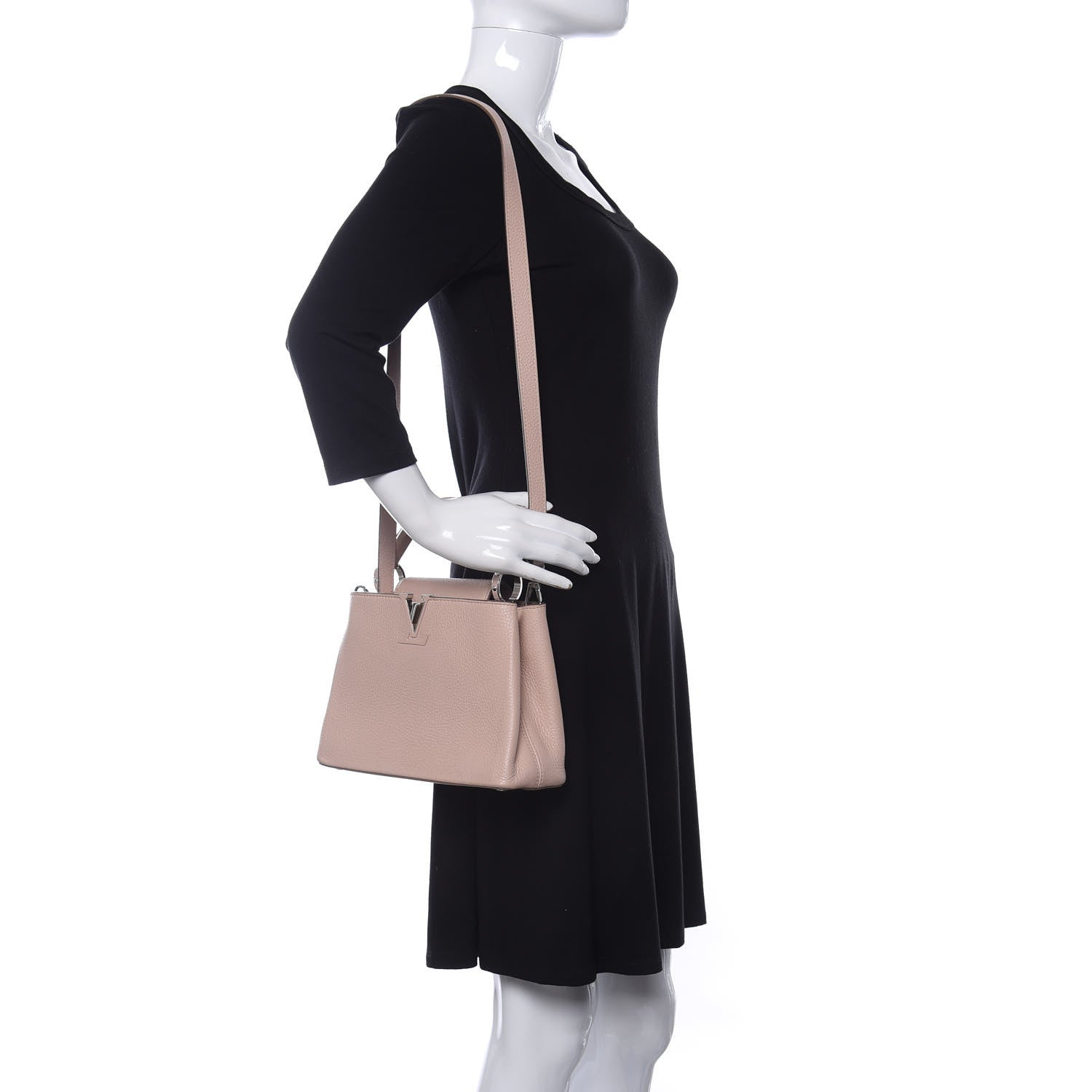 Louis Vuitton Taurillon Capucines BB Petale 2 of 11