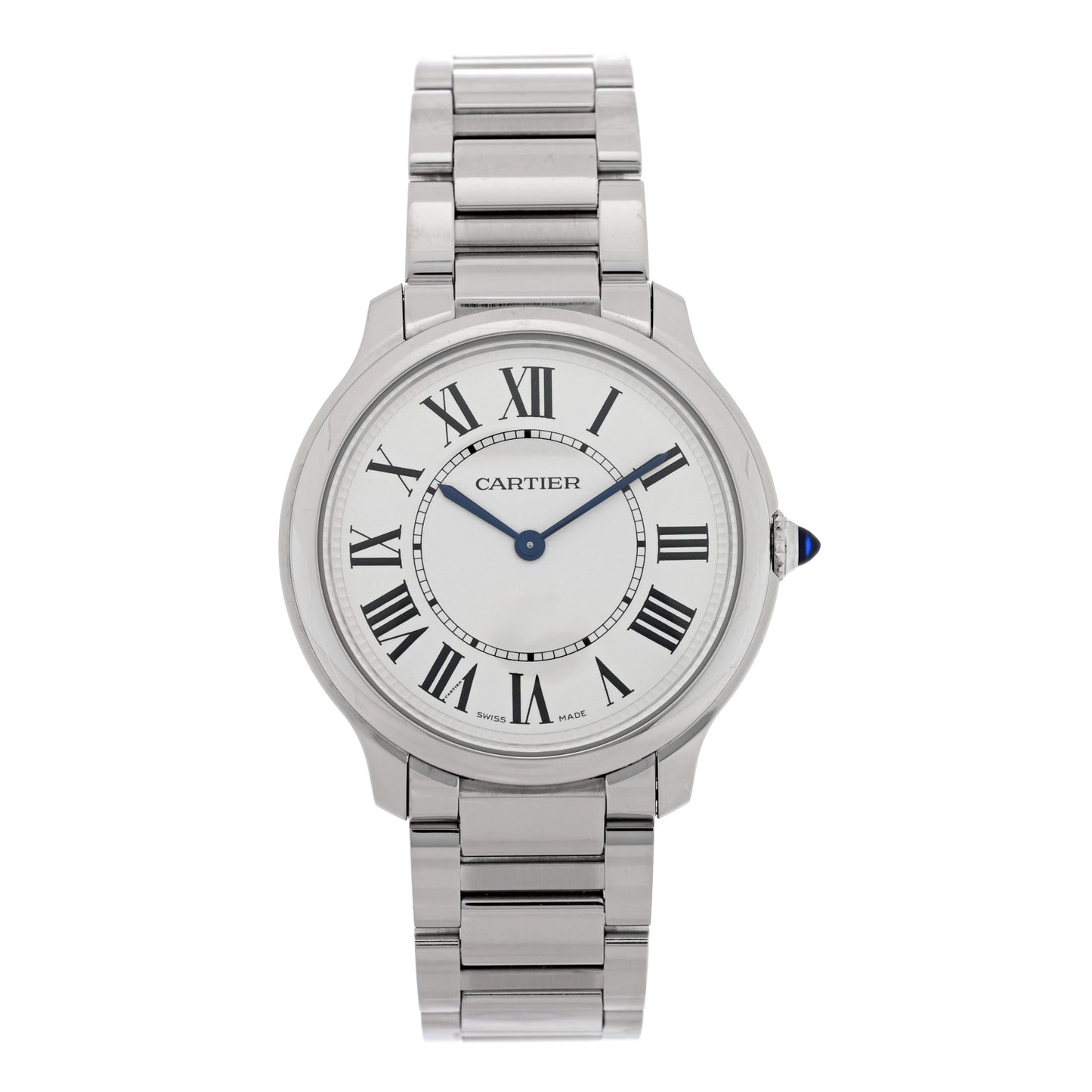 Stainless Steel 36mm Ronde Must de Cartier Quartz Watch