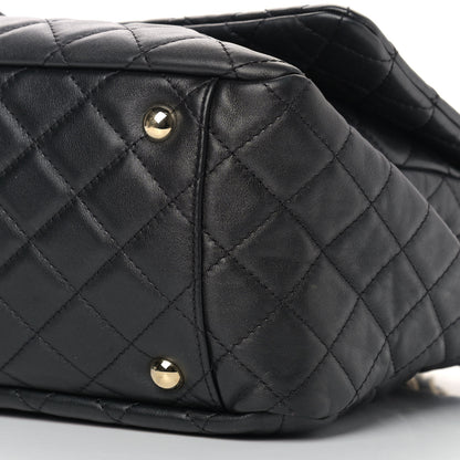 Chanel Calfskin Quilted XXL Travel Flap Bag Black 9 of 12