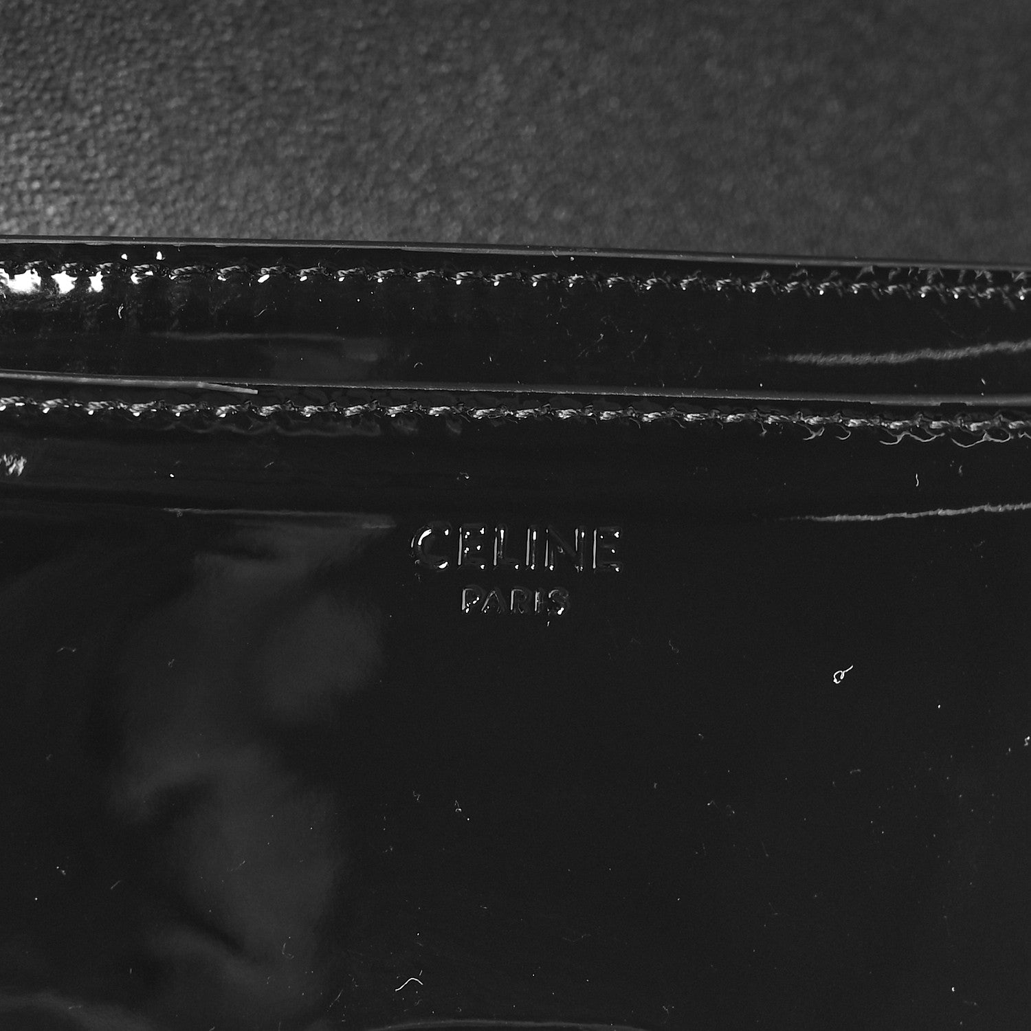 Celine Patent Calfskin Teen Josephine Top Handle Bag Black 9 of 9