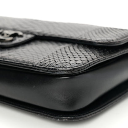 Chanel Snakeskin Medium Perfect Edge Flap Black 9 of 10