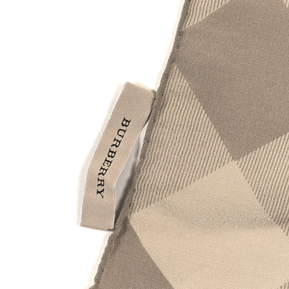 Burberry Silk Giant Check Scarf Pale Trench 4 of 5