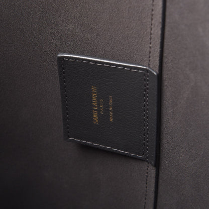 Saint Laurent Calfskin Large Shopping Tote Dark Grey 8 of 12