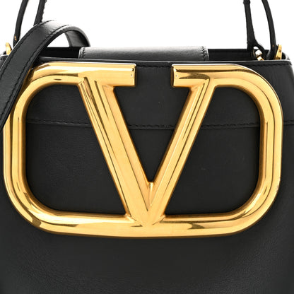 Valentino Garavani Smooth Calfskin Supervee Top Handle Bag Black 7 of 9