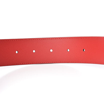 Gucci Moon Calfskin Interlocking G 37mm Belt 80 32 Vibrant Red 6 of 7