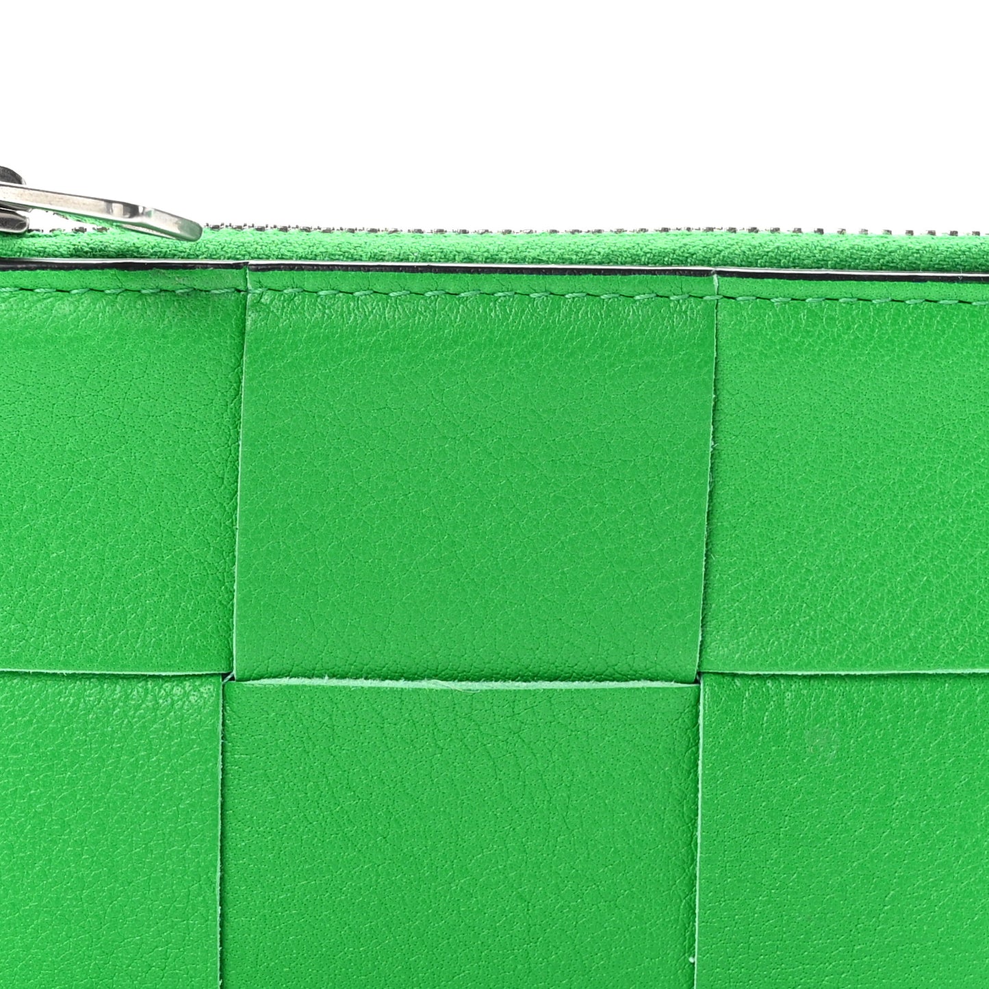 Nappa Intreccio Cassette Zipped Card Case Parakeet