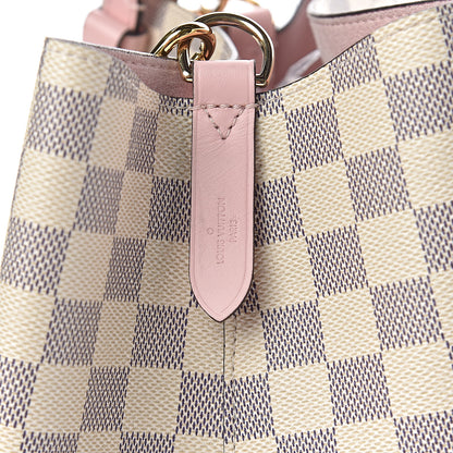 Louis Vuitton Damier Azur Neonoe MM Eau De Rose 6 of 11