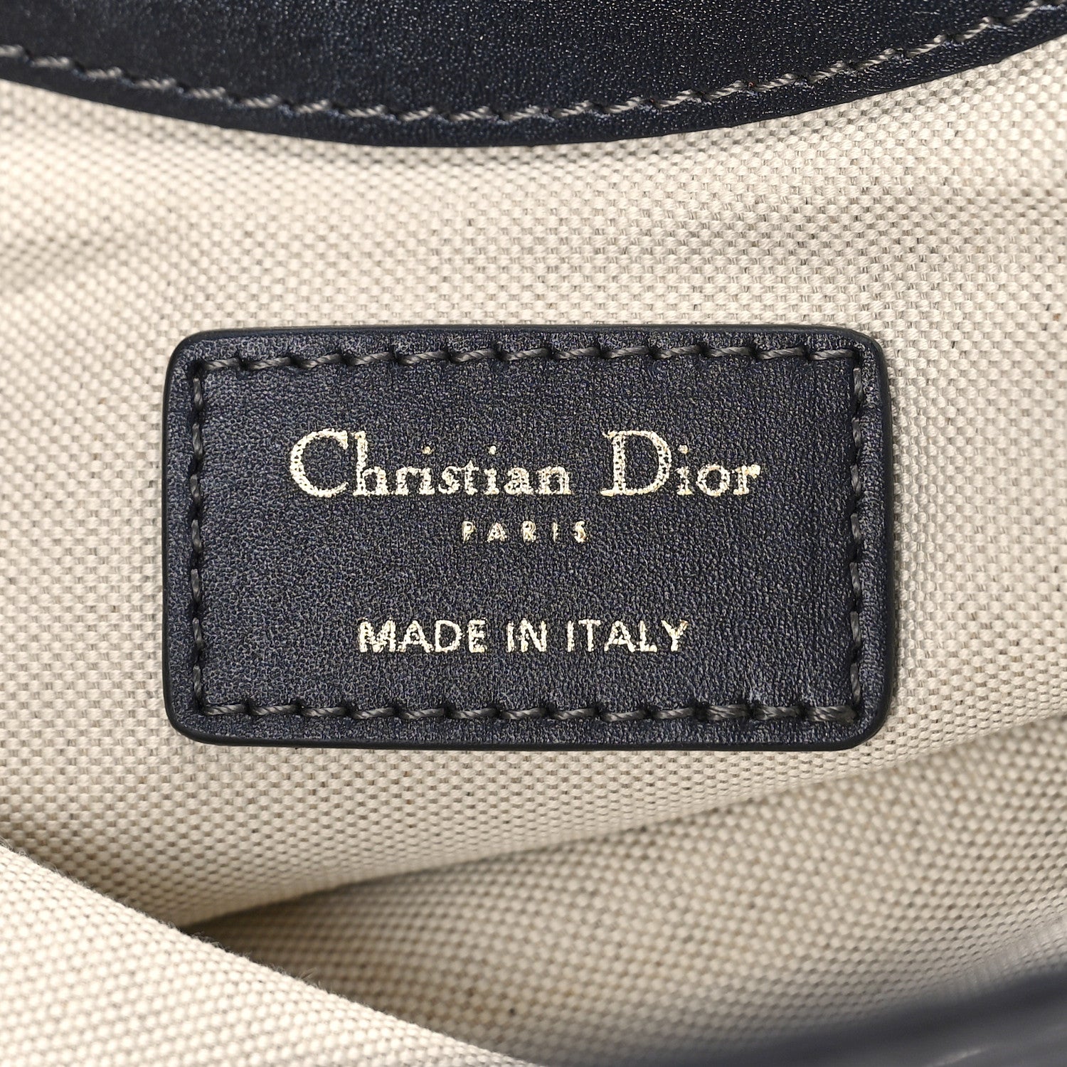 Christian Dior Oblique Fold Over Clutch Blue 7 of 10