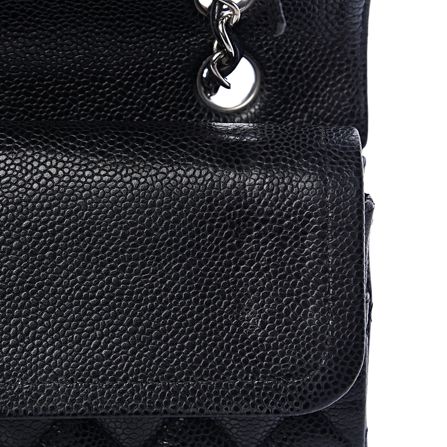 Chanel Caviar Quilted Medium Double Flap Black 11 of 17