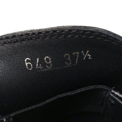 Prada Spazzolato Rois Metal Triangle Logo Monolith 55mm Loafers 37.5 Black 8 of 8