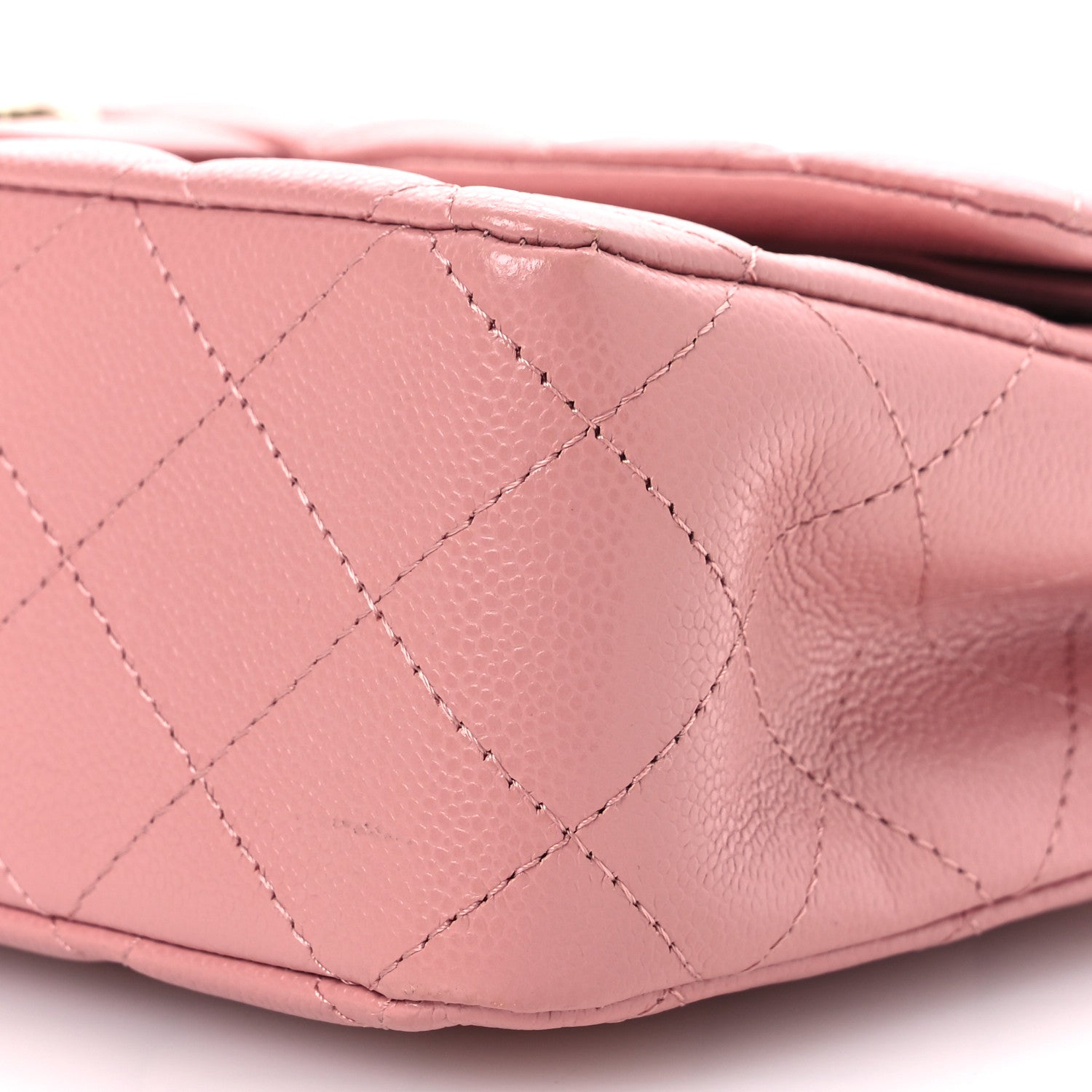 Chanel Caviar Quilted Medium Double Flap Pink 11 of 12