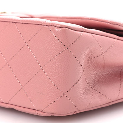 Chanel Caviar Quilted Medium Double Flap Pink 11 of 12