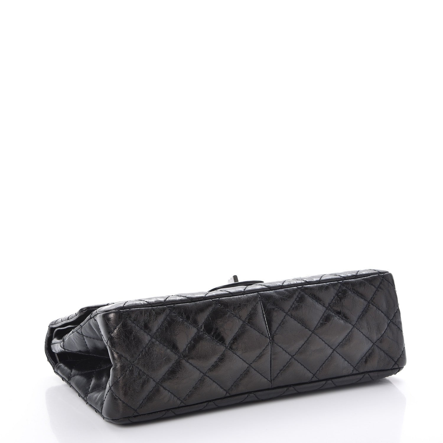 Chanel Metallic Aged Calfskin Quilted 2.55 Reissue 226 Flap Black 5 of 9