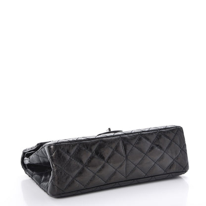 Chanel Metallic Aged Calfskin Quilted 2.55 Reissue 226 Flap Black 5 of 9