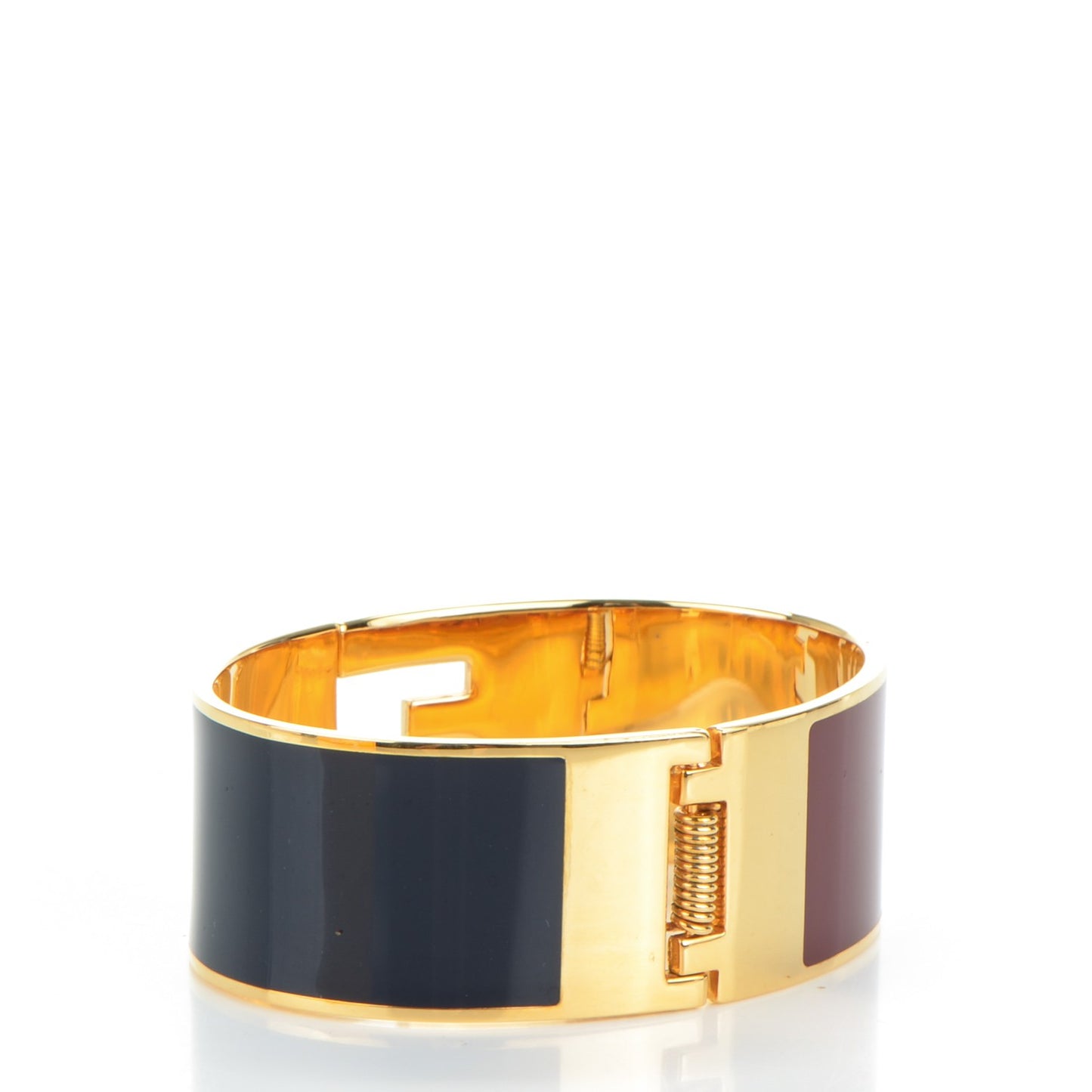 Enamel Fendista Large Bracelet Gold Navy Rosso