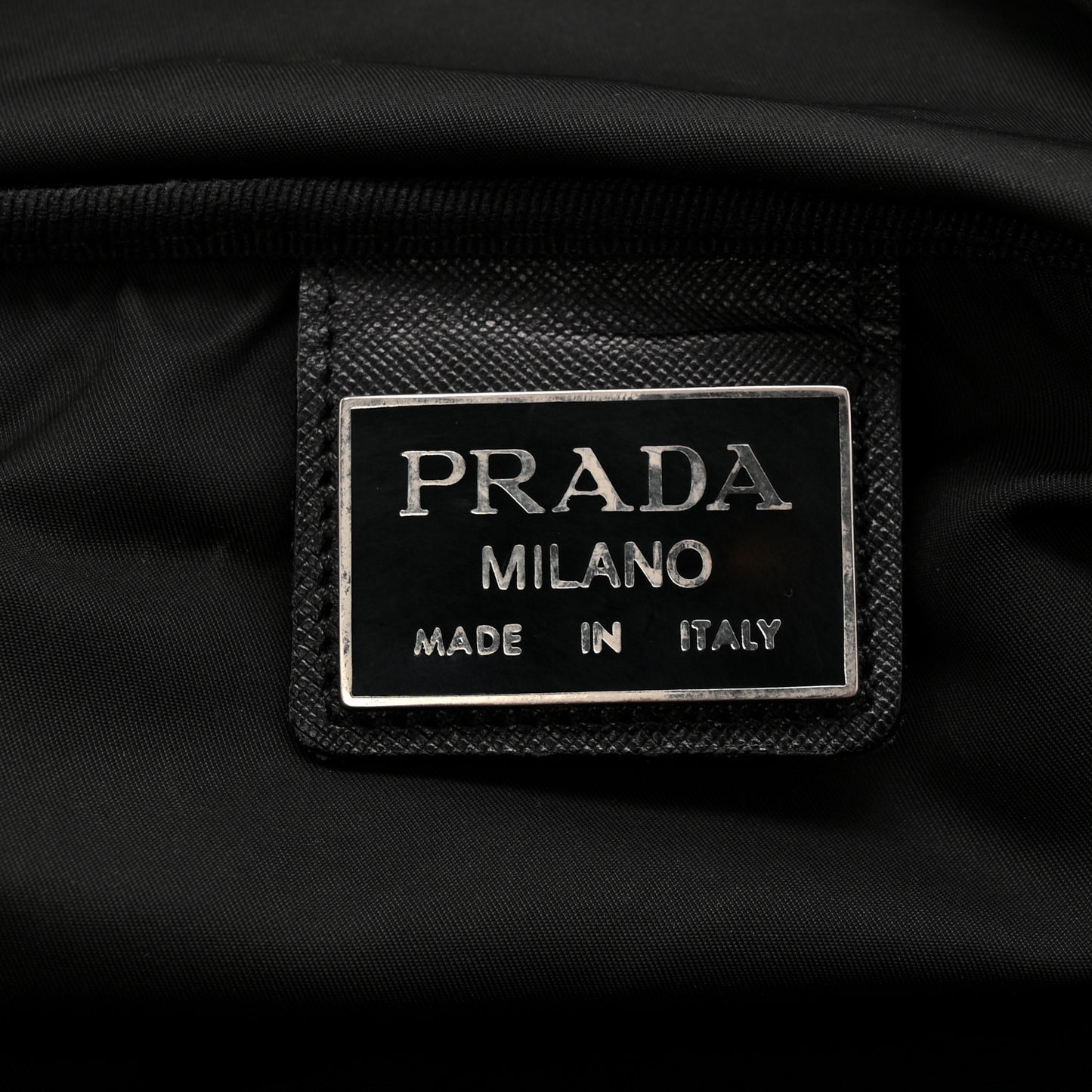 Tessuto Nylon Saffiano Viaggio Duffle Black