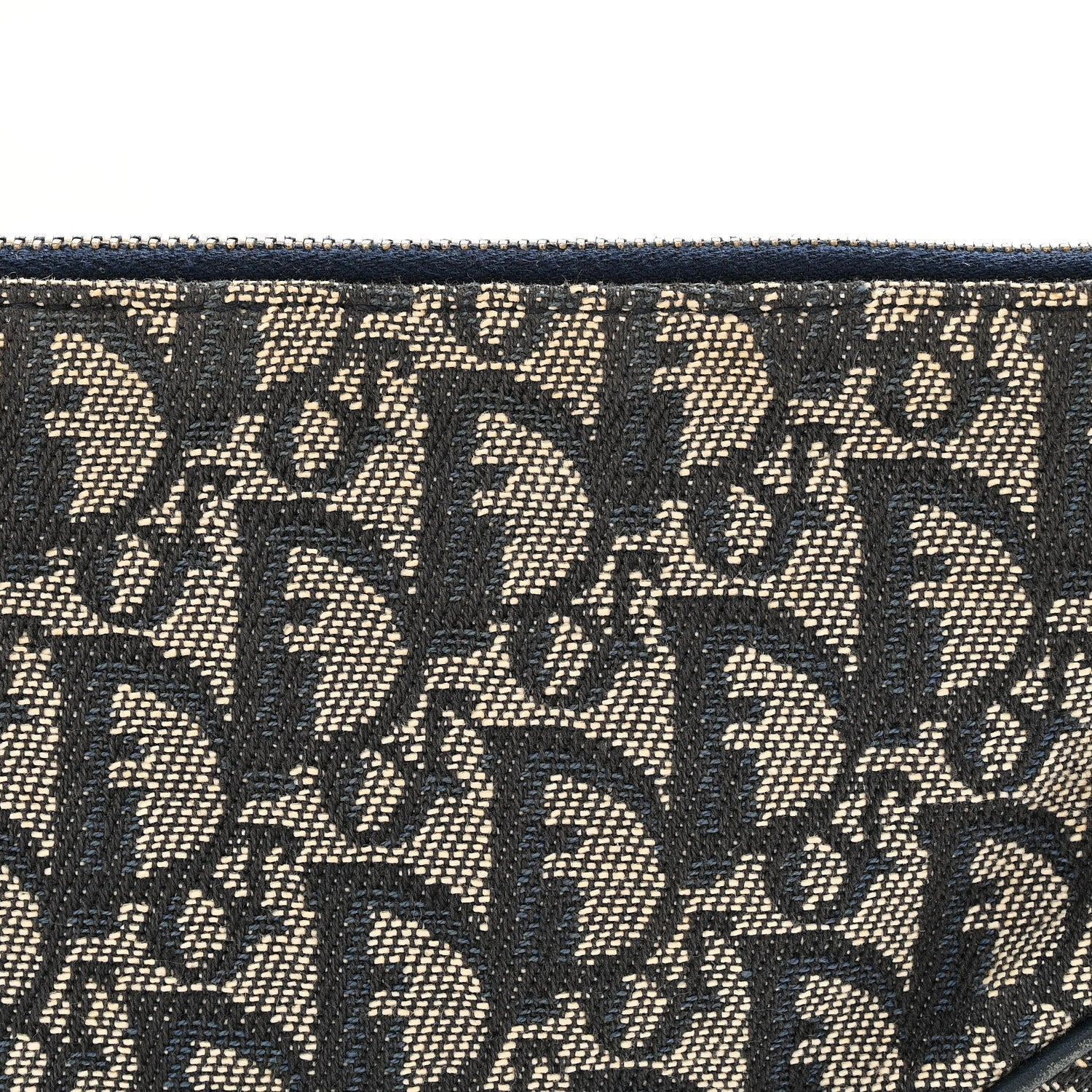 Christian Dior Monogram Mini Saddle Pochette Navy 8 of 12