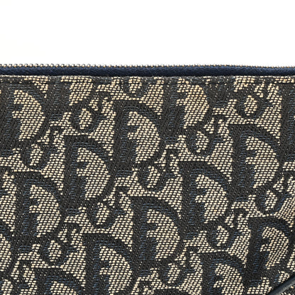 Christian Dior Monogram Mini Saddle Pochette Navy 8 of 12