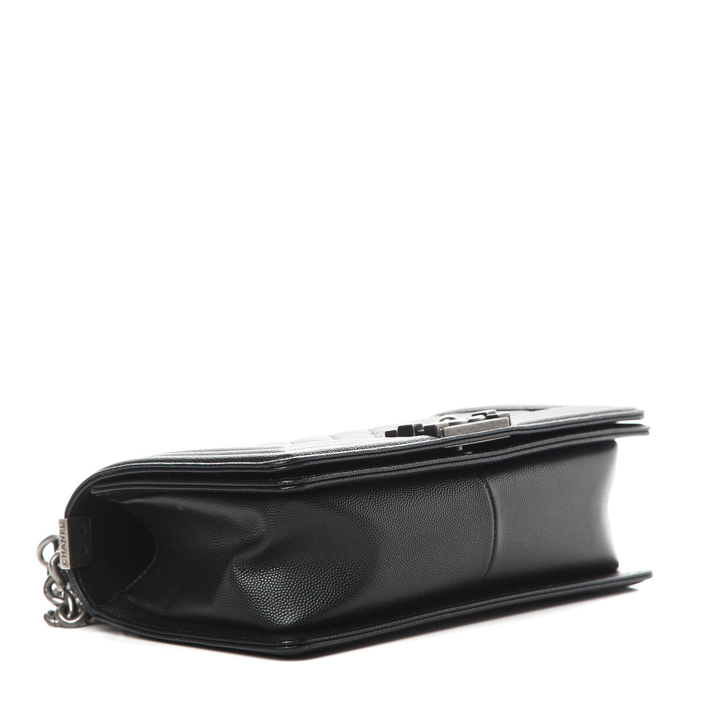 Caviar Quilted Medium Boy Flap Black