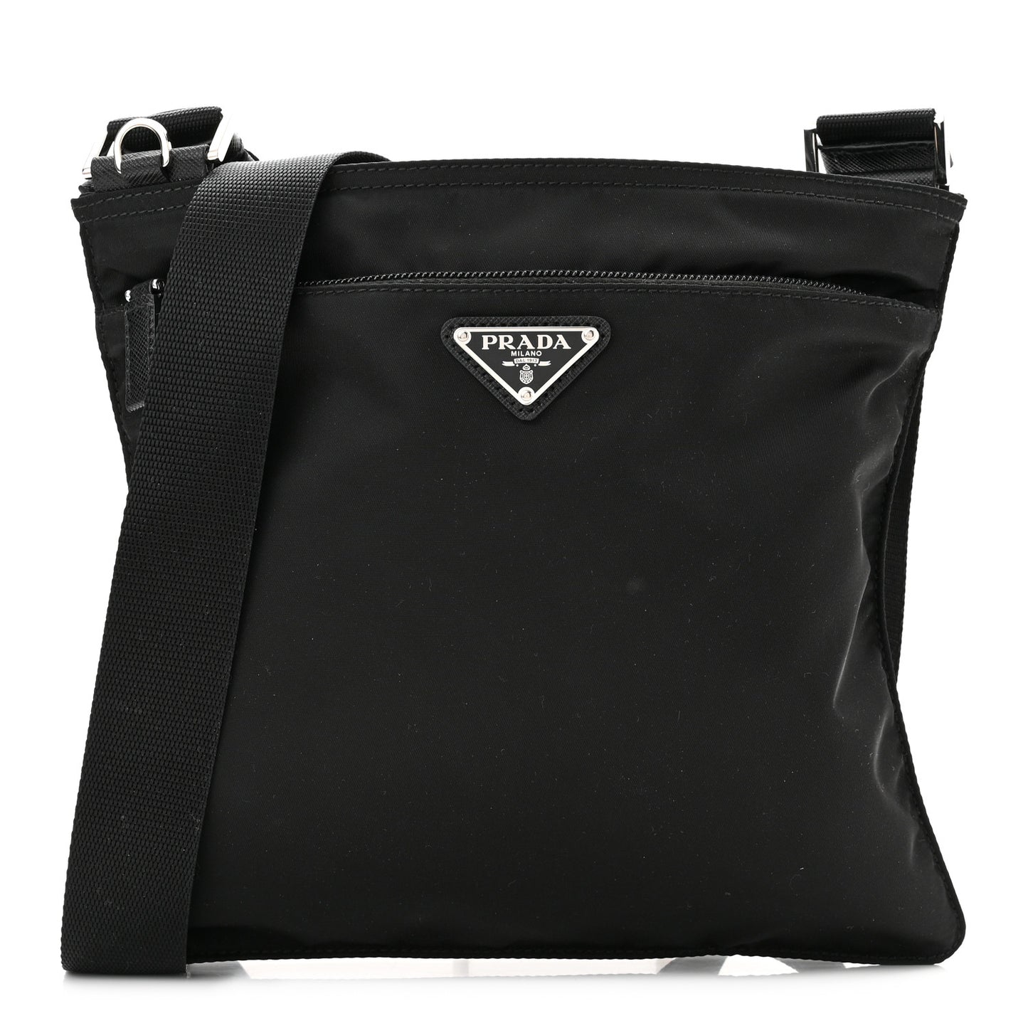 Tessuto Nylon Crossbody Bag Black